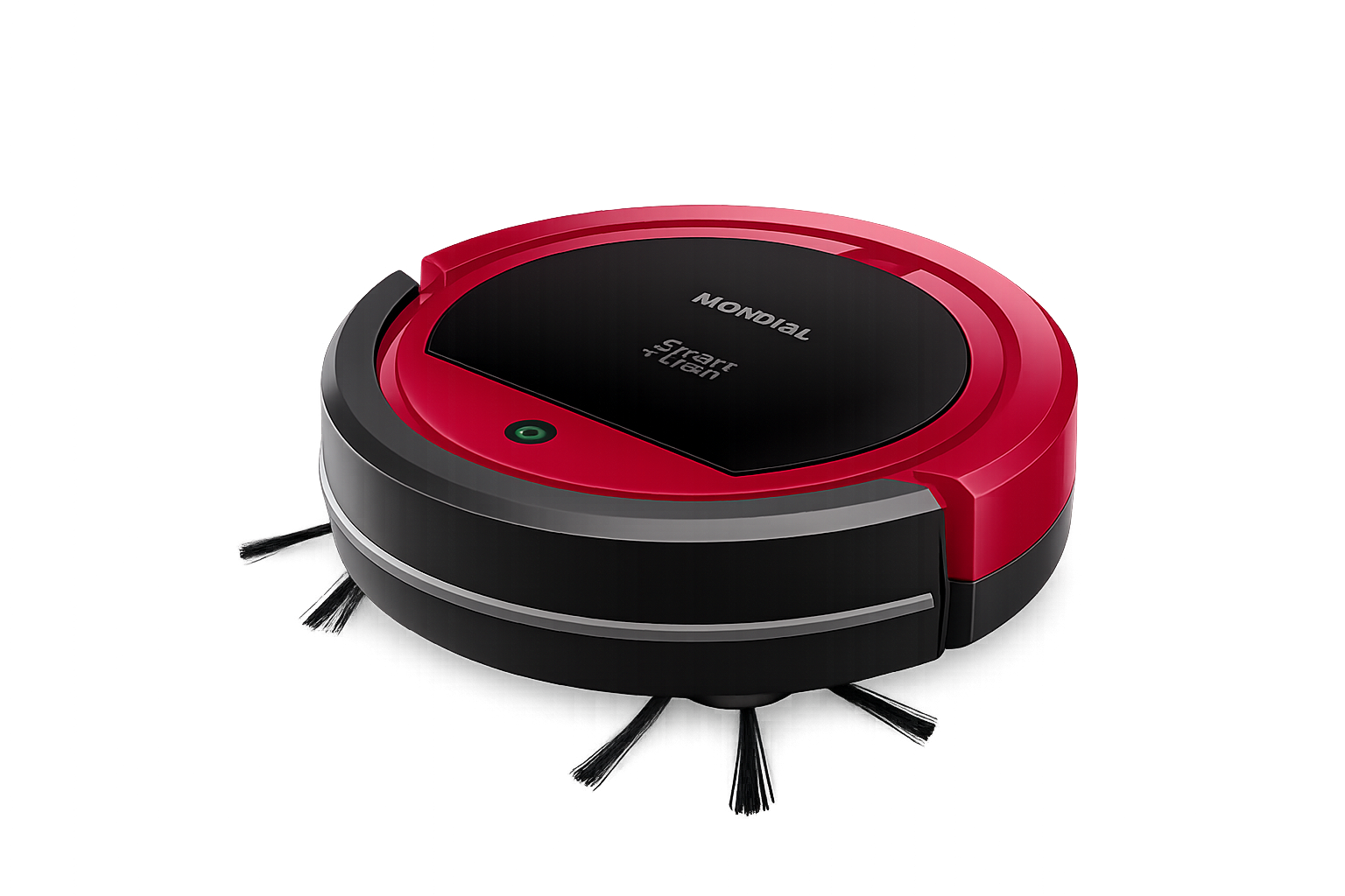 Robô aspirador Mondial Fast Clean RB-07 realizando limpeza em apartamento