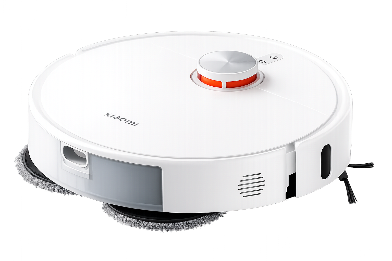 Robô aspirador Xiaomi Robot Vacuum S10 limpando piso de madeira em ambiente moderno
