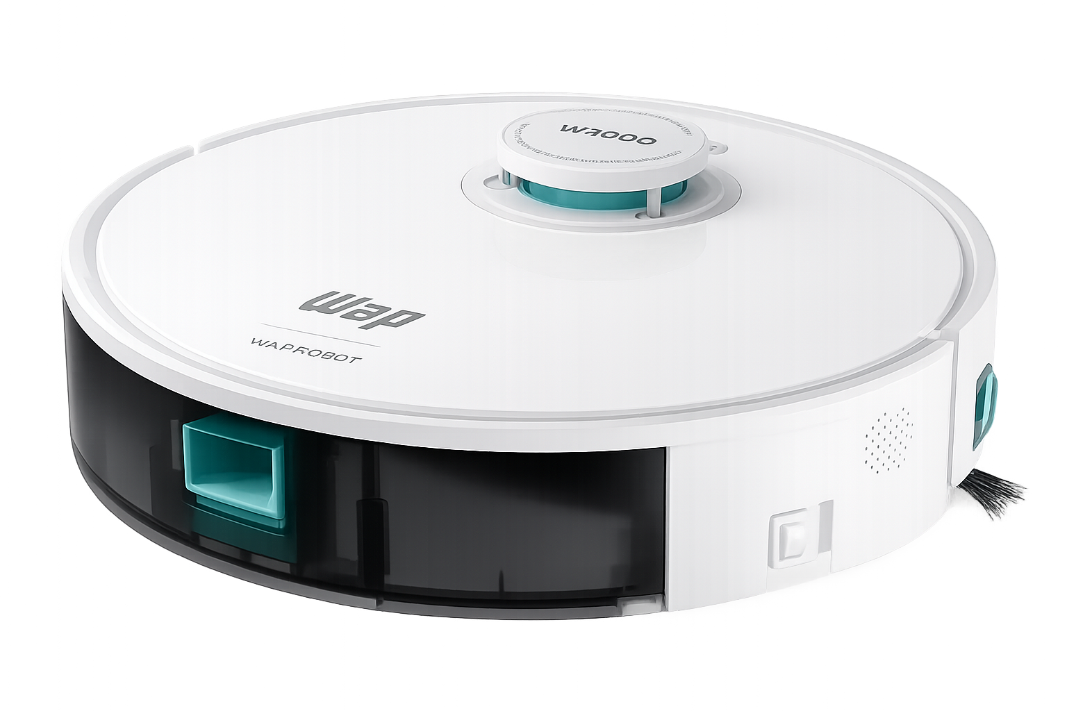 Robô aspirador WAP Robot W400 realizando limpeza automática em sala residencial