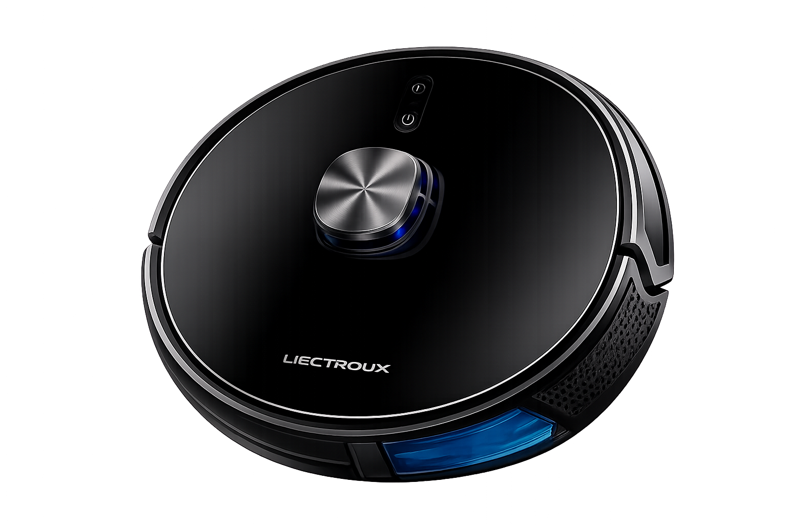 Robô aspirador Liectroux XR500 realizando limpeza automática em sala moderna